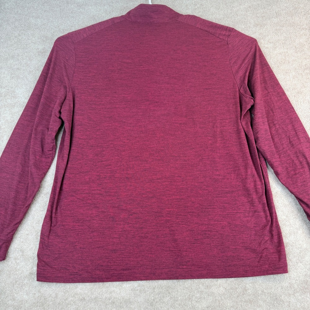 Callaway Mens XXL 1/4 Zip Golf Pullover Heather Burgundy Breathable Soft - Picture 9 of 13
